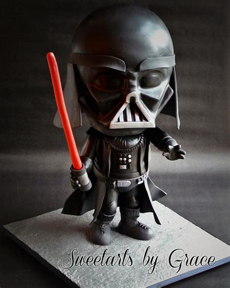 Darth Vader Cake Decorated Cake By Sweetarts By Grace Cakesdecor