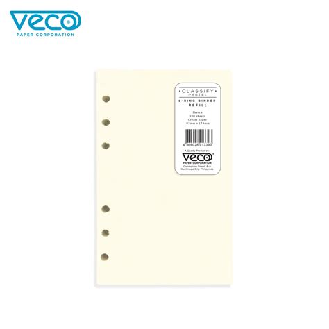 Veco Classify Ring Binder Refill Set Lvs X In Pc Shopee