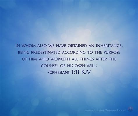 Ephesians 1:11 King James Version | Scripture images, Kjv, Psalms