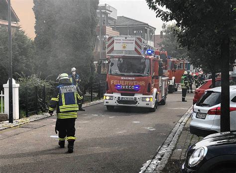 Markdorf Brennende Sp Lmaschine Sorgt F R Feuerwehreinsatz S Dkurier