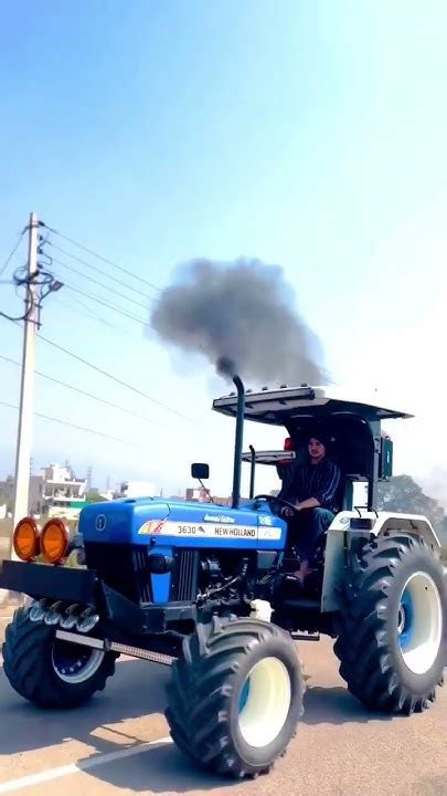 New Holland 3630 Stunt😍 Shorts Tractor Stunt Trending