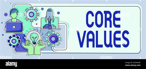 Text Caption Presenting Core Values Business Concept Belief Person Or