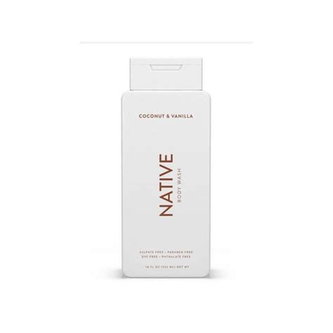 Native Body Wash Coconut Vanilla Sulfate Free 18 Fl Oz