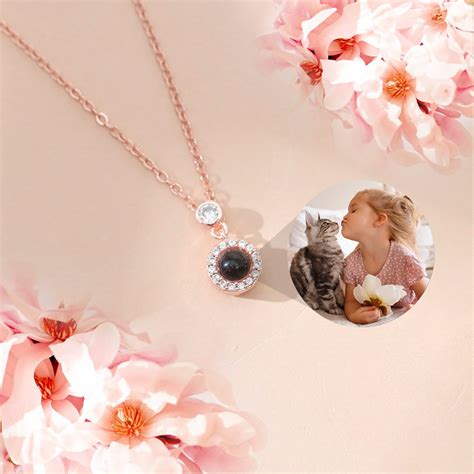 Custom Photo Projection Necklace Picture Necklace Necklace With