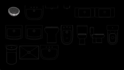 Sanitarios Y Bloques En AutoCAD Librería CAD