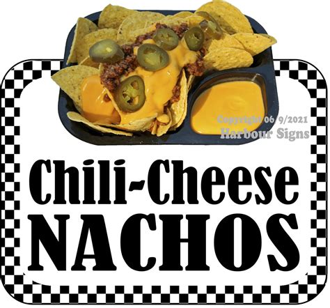 Chili Cheese Nachos Decal Food Truck Concession Vinyl Sticker