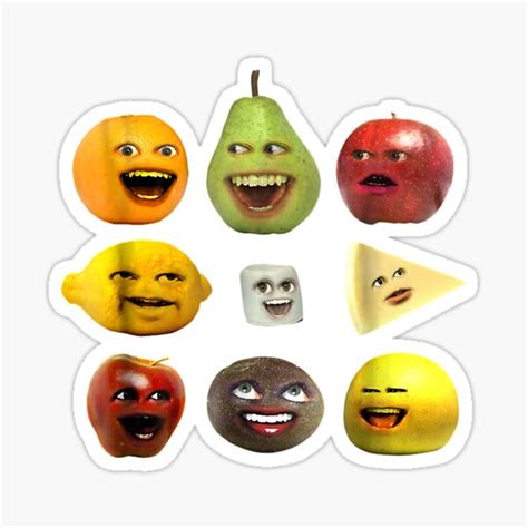 Annoying Orange And Characters Sticker For Sale By Ramondudlew