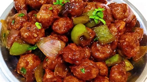 Soya Chilli Recipe Easy Soya Chilli Soya