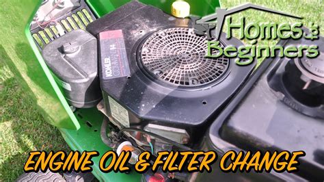 How To Change The Oil And Filter On A John Deere Stx Lawn Tractor