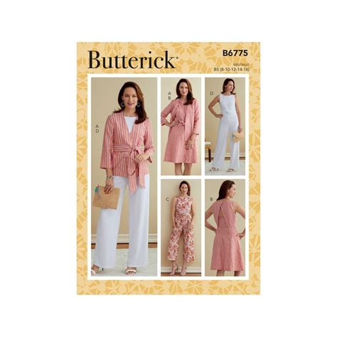 Patron Butterick Rr Veste Robe Et Combinaison