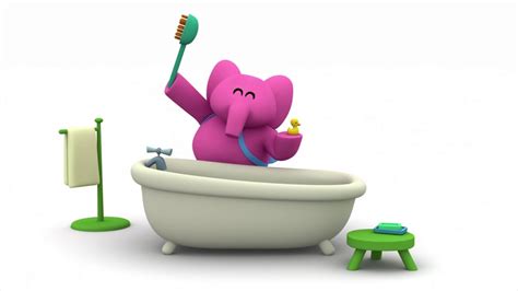 Ellys Bath El Baño De Elly Lets Go Pocoyo Youtube