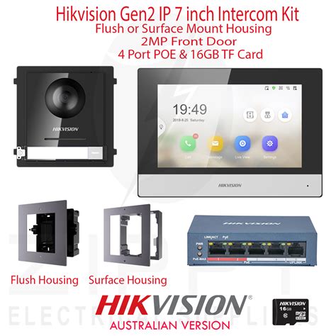 Hikvision Original Multi Language Poe Video Intercom