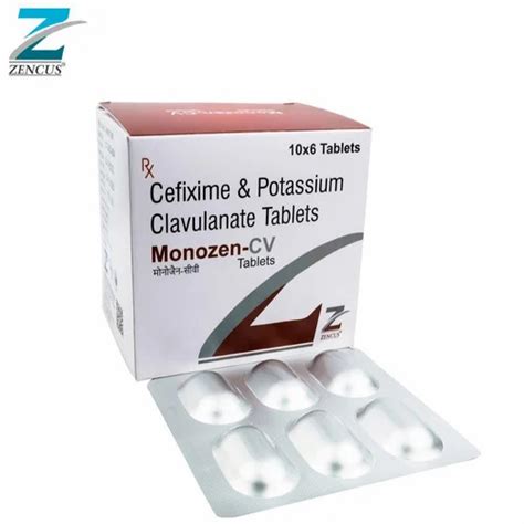 MONOZEN CV Cefixime 200mg Clavulanic Acid 125 Mg 10 6 Prescription At