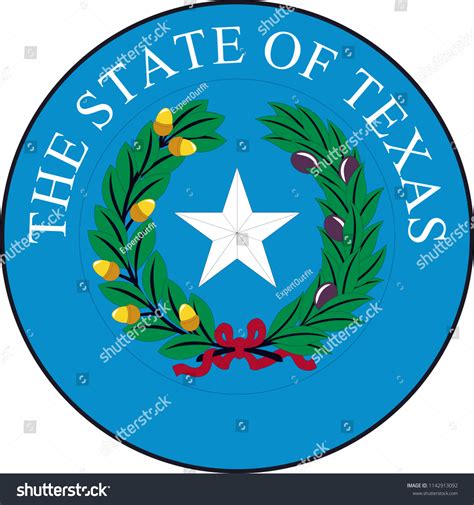 Texas State Flag Seal Love Heart Stock Vector (Royalty Free) 1142913092 ...