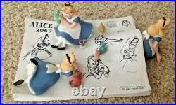 Disney Alice In Wonderland Model Sheets Figural Scene Figurine Le