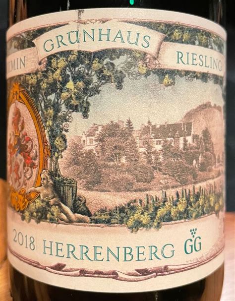 2018 Von Schubert Maximin Grünhäuser Herrenberg Riesling Großes Gewächs