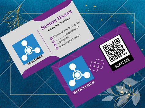 Design a Creative Modern Business Card with a QR Scan For Your Business ...