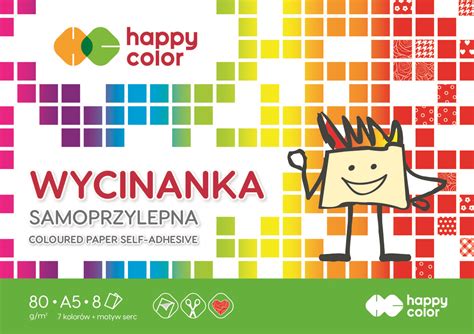 Blok Wycinanka Samoprzylepna A Arkuszy Happy Color Happy Color