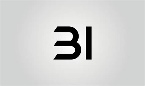 BI Logo Design. Initial BI Letter Logo Icon Design Free Vector Template ...