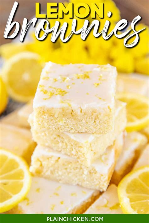 Chewy Lemon Brownies