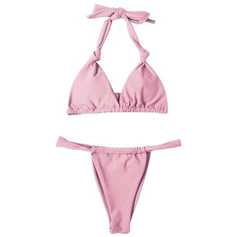 Beugl Bikini Sets For Women Women Two Piece Swimsuit Tie Knot Bathing