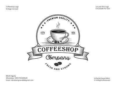 Vintage Coffee Logo designs, themes, templates and downloadable graphic elements on Dribbble