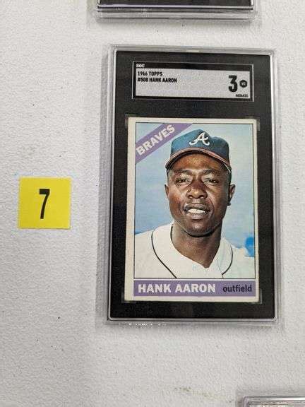 Topps Hank Aaron Sgc Grade South Auction