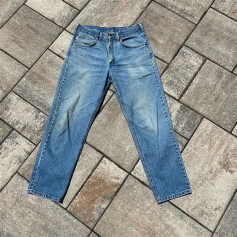 34x30 Vintage Carhartt Jeans Holes Around The Back Depop