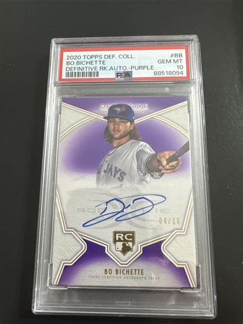 Bo Bichette Autographed Signed Topps Definitive Collection