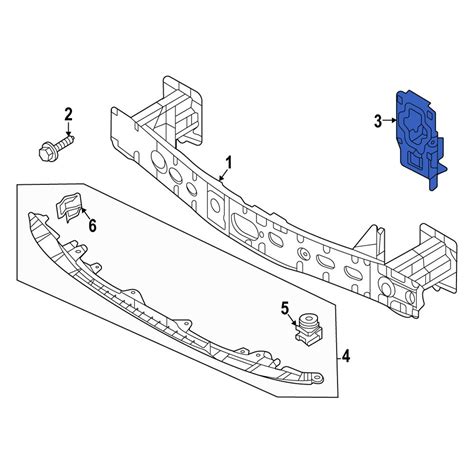 Mazda Oe Dfr Bumper Cover Bracket