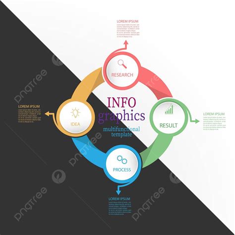 Business And Finance Infographics A Vector Template Featuring