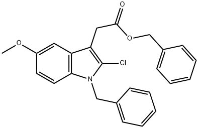 1H Indole 3 Acetic Acid 2 Chloro 5 Methoxy 1 Phenylmethyl