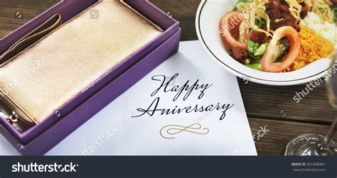 Happy Anniversary Card Congratulations Concept Stock Photo 501698461 ...