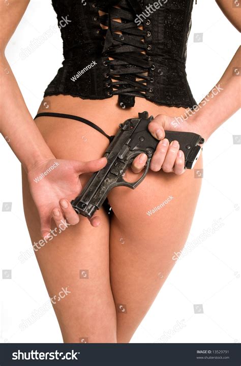 Sexy Naked Woman Gun Stock Photo Edit Now 13529791