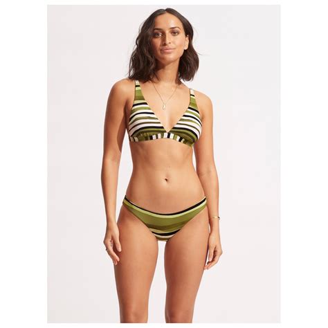 Seafolly Sun Stripe Longline Tri Bikini Top Women S Buy Online