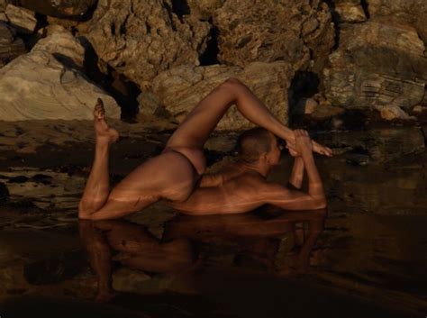 Nude Bending At The Beach Scrolller