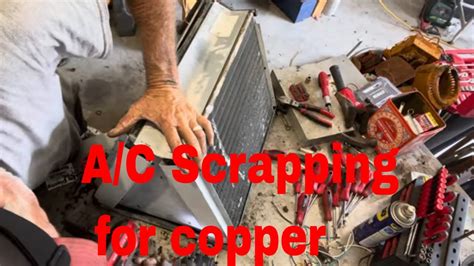 Scrapping And Air Conditioner For Scrap Metal Goodness YouTube