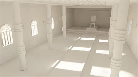 ArtStation - Kings Hall Interior No Material | Game Assets