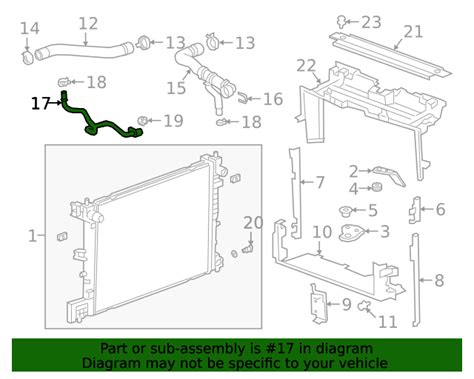 Cadillac Ct Engine Oil Cooler Coolant Outlet Hose