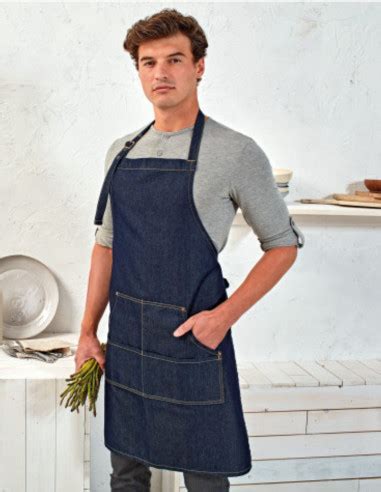 Tablier De Cuisine Homme Denim 2 Couleurs