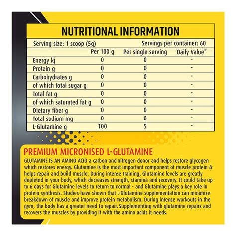 Buy BTN Premium Micronized L Glutamine Powder 300 Gm Online At