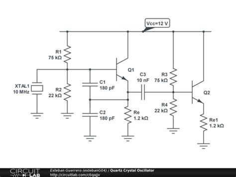 Quartz Crystal Oscillator - CircuitLab