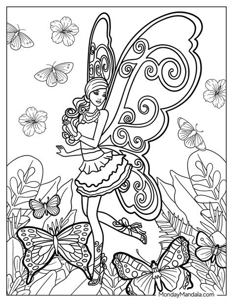 fairy coloring pages 7