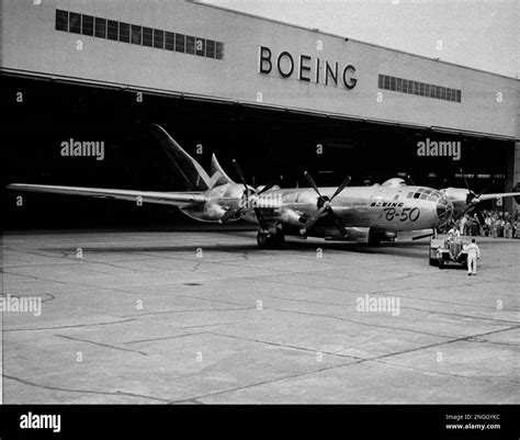 The first of 133 new B-50 bomber planes ordered by the U.S. Army Air ...