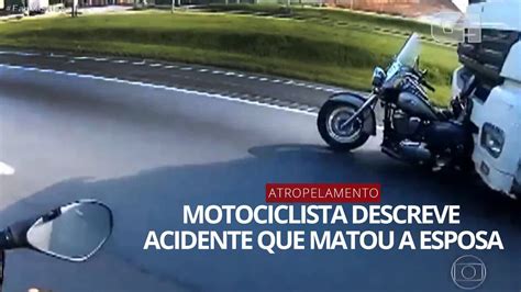 V Deo Motociclista Atropelado Por Caminh O Conta O Que Aconteceu