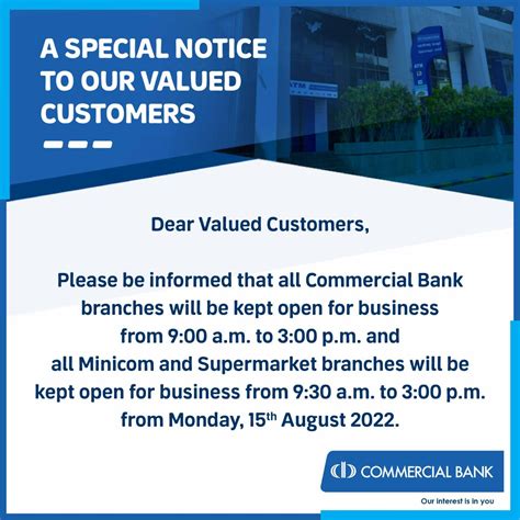 Commercial Bank Special Notices Anybanqlk