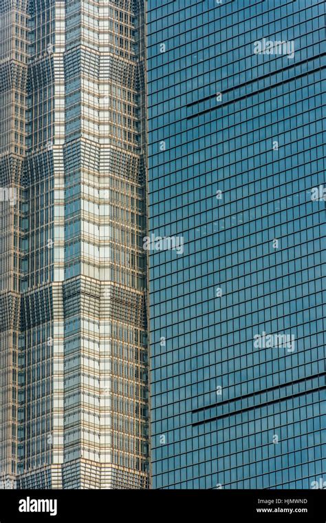 Detalles De La Arquitectura De Rascacielos Jin Mao Tower Edificio