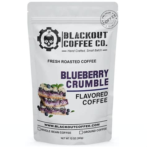 Blackout Coffee Blueberry Crumble Flavored Coffee Parallel Economies