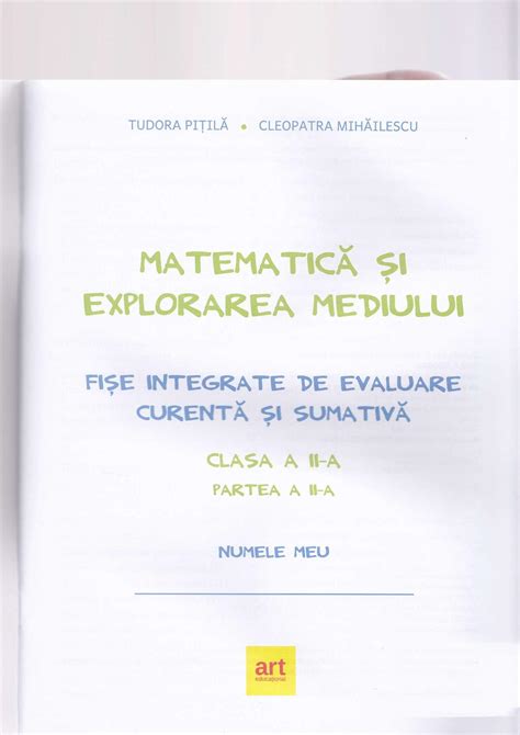 Matematica Si Explorarea Mediului Clasa Partea Fise Integrate