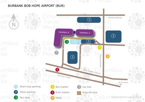 Burbank Airport Map Of Area